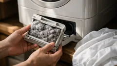 洗濯機の糸くずフィルター掃除で髪の毛が付く悩みを解決する方法