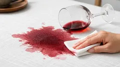 赤ワインをこぼした直後にやること テーブルクロスのシミを広げない5ステップ