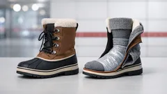 足先の冷えがつらい朝に、ポリ袋を靴下の間に挟むだけの簡単対策