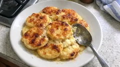 じゃがいも不使用のローマ風ニョッキ—セモリナ生地をエアフライヤーでこんがり焼く