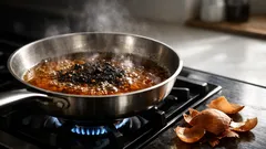 タマネギの皮でフライパンの焦げ付きが落ちやすくなる簡単掃除術