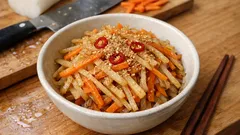 大根と人参でさっと一品：ごま油香る甘辛きんぴらの作り置きレシピ