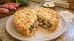 こねない生地で失敗しにくい：サルシッチャ×ブロッコリーの塩味スブリチョラータ