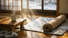 冬の足元の冷え対策は床から、カーペットと電気カーペットで簡単にあたたかく