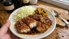 惣菜アジフライが主役に変身:甘辛照り焼きだれでサッと一品